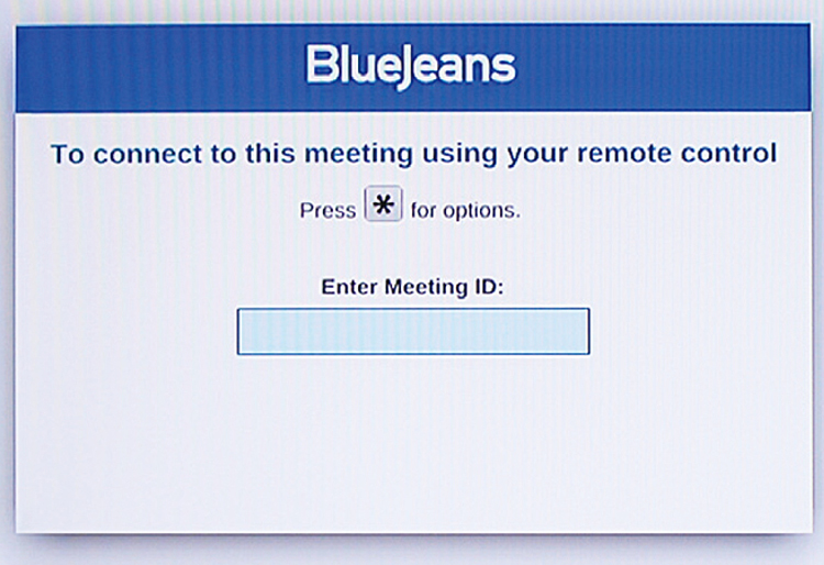 BlueJeansにテレビ会議専用機から簡単接続