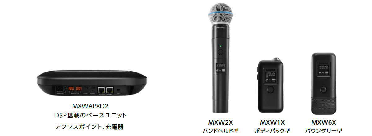 マイクシステムShure Microflex Wireless neXt2オールインワンシステム