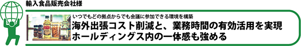 輸入食品販売会社様導入事例